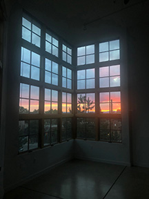 Sunset in the Edward loft unit